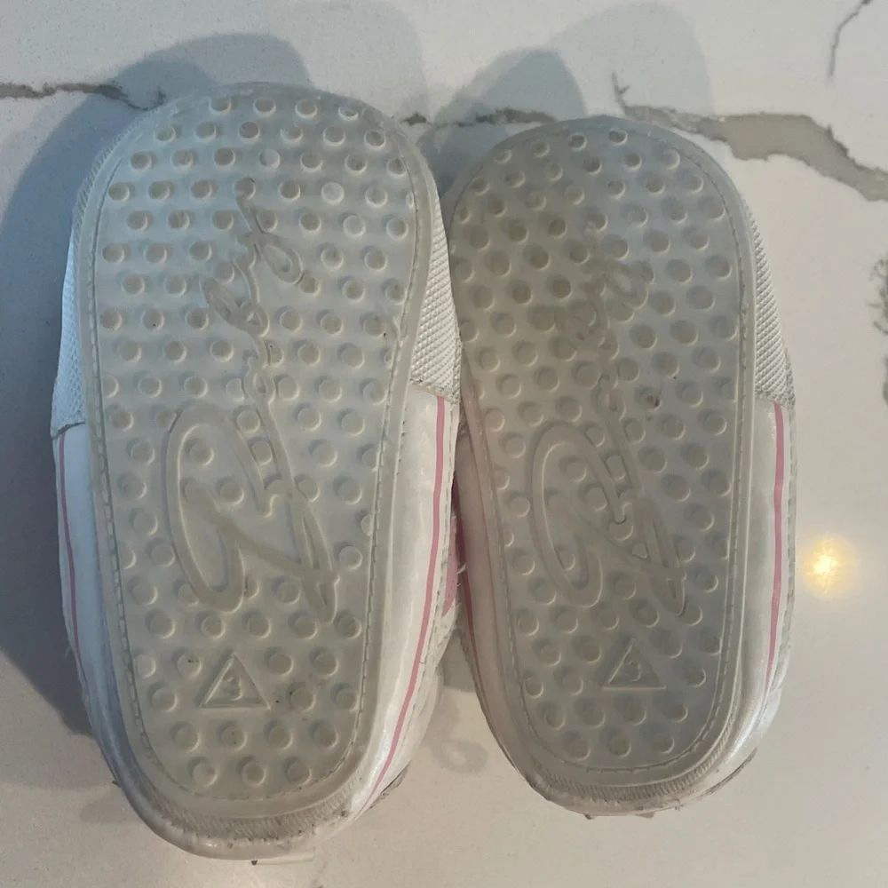 White and Pink Kids Shoes
